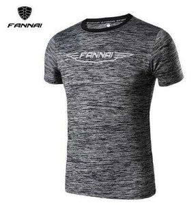 FANNAI Mens Sports Shirts  Running Short Sleeves Training Exericise | GYMFIT24.COM