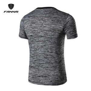 FANNAI Mens Sports Shirts  Running Short Sleeves Training Exericise | GYMFIT24.COM