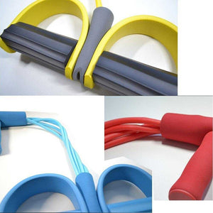 Gum 4 Tube Resistance Bands Latex Pedal  Pull Rope Resistance Band | eprolo