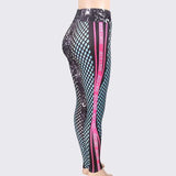 Honeycomb Letter Printed Women Fitness Leggings | eprolo