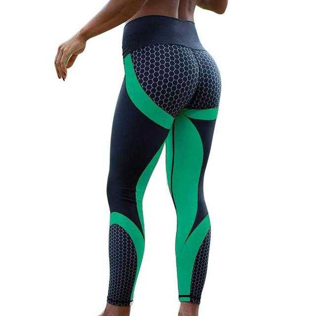 Mesh Pattern Print Leggings Fitness Leggings For Women | eprolo