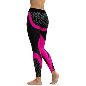 Mesh Pattern Print Leggings fitness Leggings For Women | eprolo