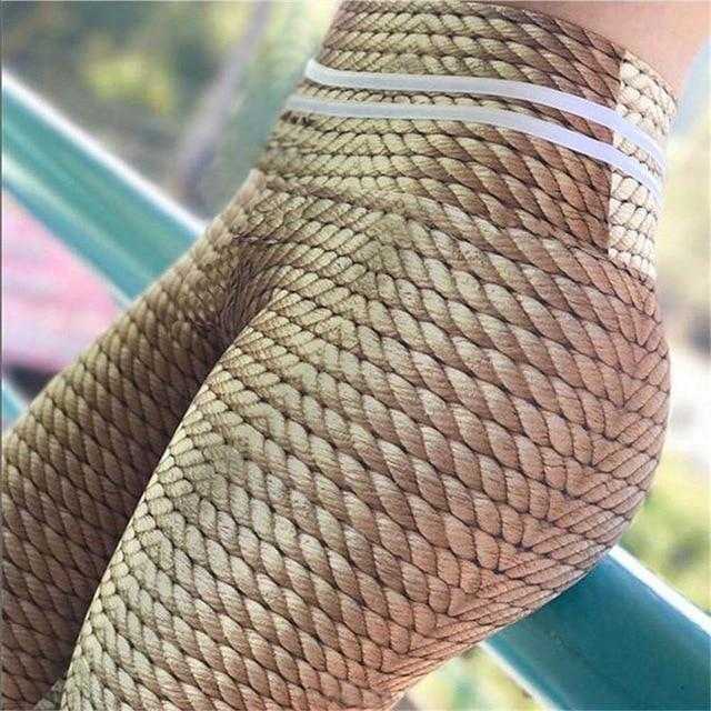 Mesh Pattern Print Leggings Fitness Leggings For Women | eprolo