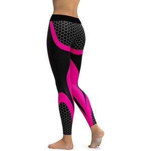 Mesh Pattern Print Leggings fitness Leggings For Women | eprolo