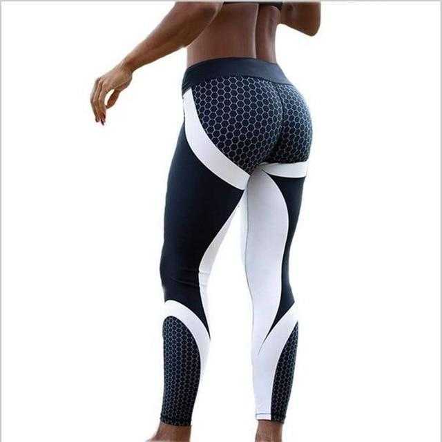 Mesh Pattern Print Leggings fitness Leggings For Women | eprolo