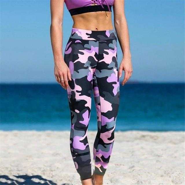 Mesh Pattern Print Leggings Fitness Leggings For Women | eprolo