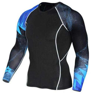 Wolf 3D Printed tshirt Compression Tights Men Fitness Running Shirt | eprolo