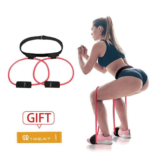 Women  Butt  Resistance Bands Adjustable Waist Belt Pedal | eprolo