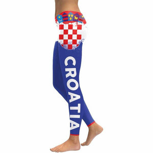 Women Leggings Croatia Cheer Digital Print Legging | eprolo