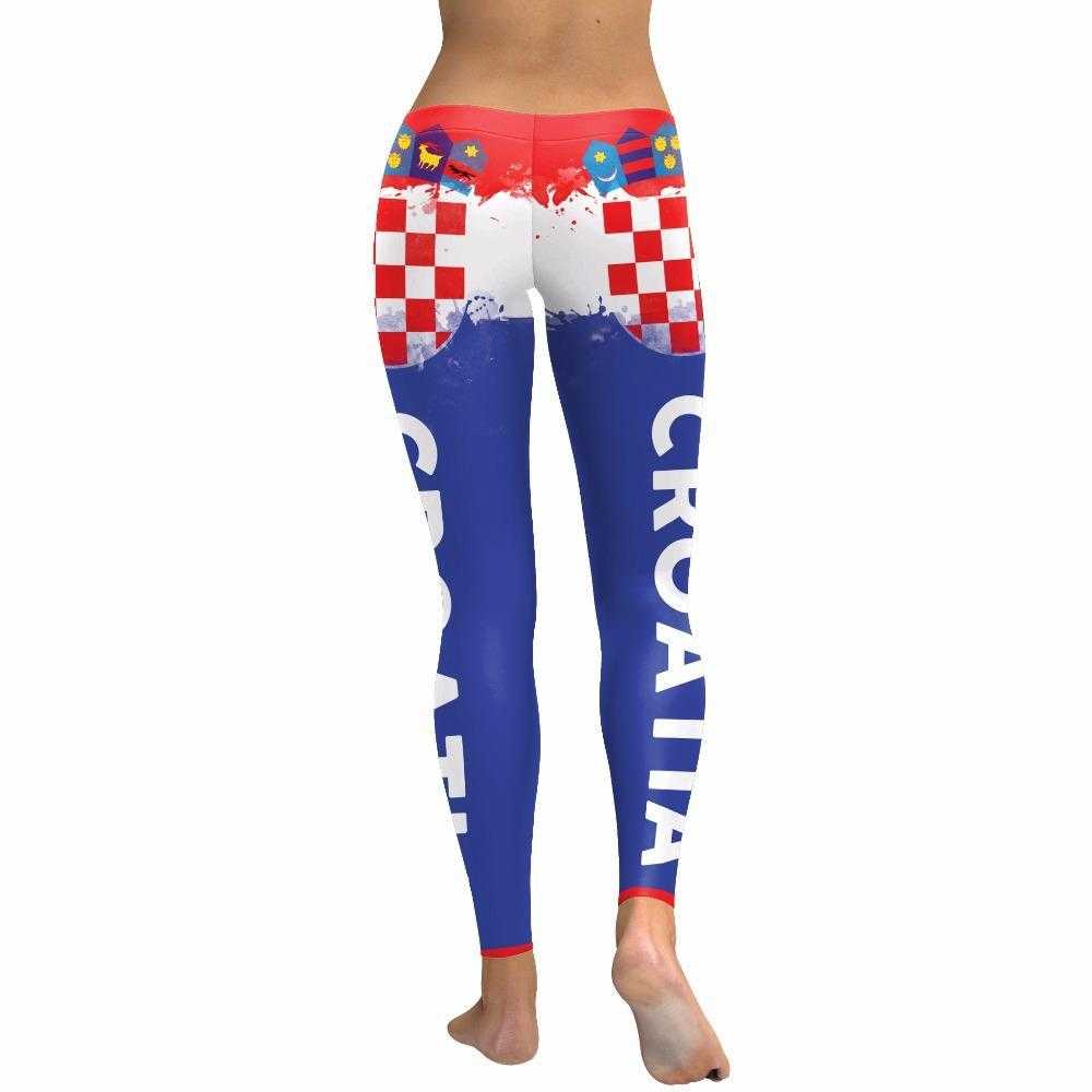 Women Leggings Croatia Cheer Digital Print Legging | eprolo