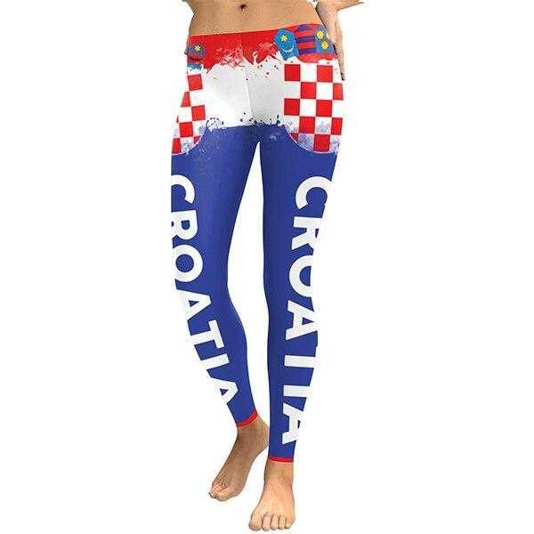 Women Leggings Croatia Cheer Digital Print Legging | eprolo