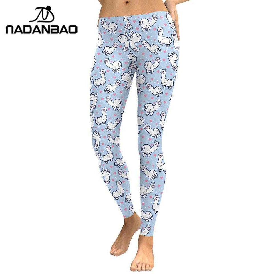 Women Leggings Heart Shape Kawaii Digital Print | eprolo