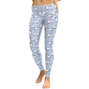 Women Leggings Heart Shape Kawaii Digital Print | eprolo