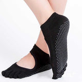 Women Yoga Socks Anti-slip Backless 5 Toe Socks | eprolo