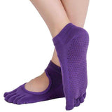 Women Yoga Socks Anti-slip Backless 5 Toe Socks | eprolo