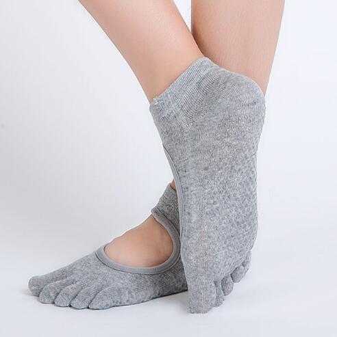 Women Yoga Socks Anti-slip Backless 5 Toe Socks | eprolo