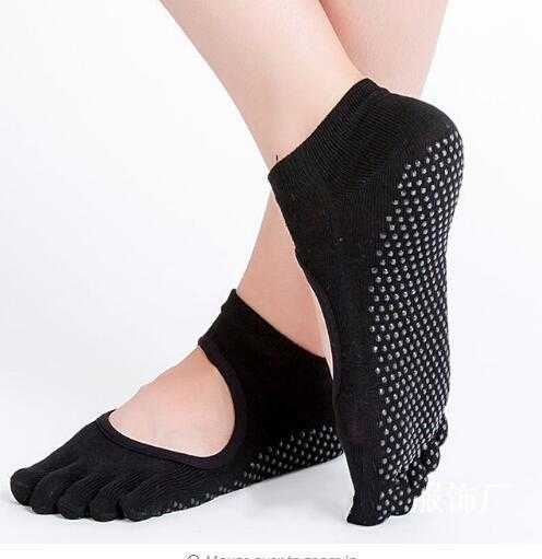 Women Yoga Socks Anti-slip Backless 5 Toe Socks | eprolo