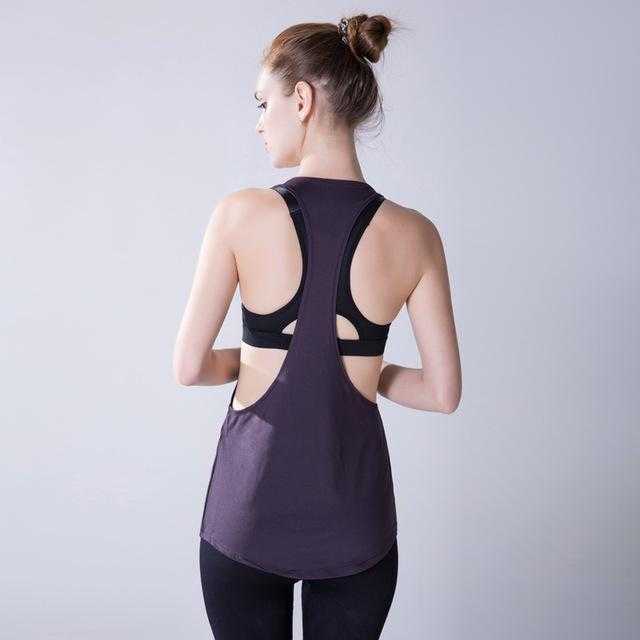 Yoga Crop Top Women Sleeveless Backless Running Sports | eprolo