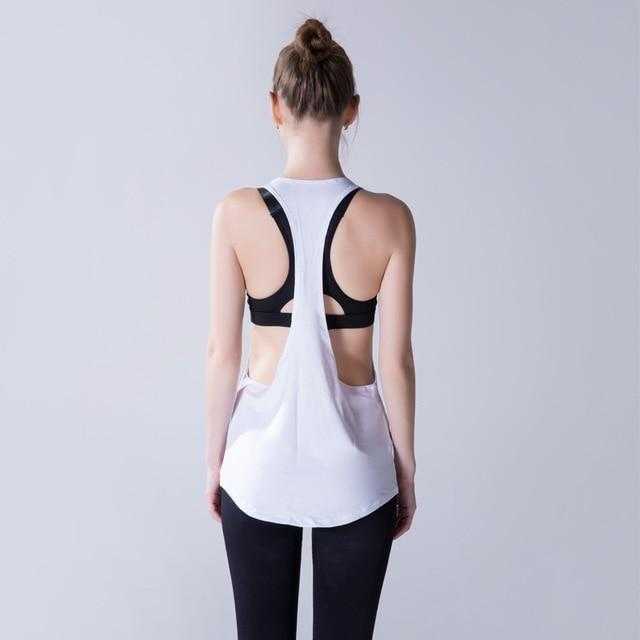Yoga Crop Top Women Sleeveless Backless Running Sports | eprolo